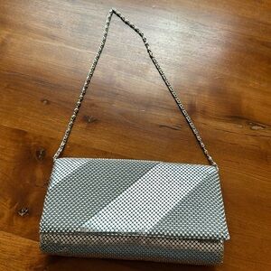 Silver formal purse